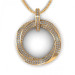 0.90CT round cut diamonds diamond pendants