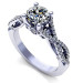 1.15CT round cut diamonds engagement ring