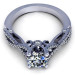 0.90CT round cut diamonds engagement ring