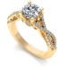 1.35CT round cut diamonds engagement ring