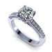 1.40CT round cut diamonds engagement ring