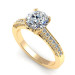 1.20CT round cut diamonds engagement ring