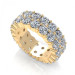 5.00CT round cut diamonds eternity ring