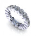 2.00CT round cut diamonds eternity ring