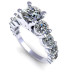 3.05CT round cut diamonds engagement ring