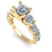 3.50CT round cut diamonds engagement ring