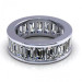 3.50CT emerald cut diamonds eternity ring