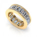 3.50CT emerald cut diamonds eternity ring