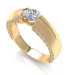 1.45CT round cut diamonds engagement ring