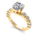 1.30CT round cut diamonds engagement ring