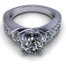 1.25CT round cut diamonds engagement ring