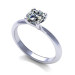 0.55CT round cut diamonds solitaire ring