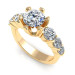 1.60CT round cut diamonds engagement ring