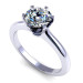 0.35CT round cut diamonds solitaire ring