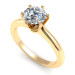 0.80CT round cut diamonds solitaire ring