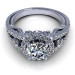 1.30CT round cut diamonds engagement ring