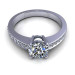 0.60CT round cut diamonds engagement ring