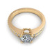 0.70CT round cut diamonds engagement ring