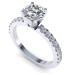 0.85CT round cut diamonds engagement ring