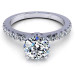 0.75CT round cut diamonds engagement ring