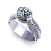 1.20CT round cut diamonds engagement ring