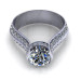 1.20CT round cut diamonds engagement ring