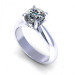 0.90CT round cut diamonds engagement ring
