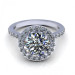 1.20CT round cut diamonds engagement ring