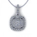 0.35CT round cut diamonds diamond pendants