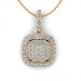 0.35CT round cut diamonds diamond pendants