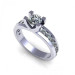 1.15CT round cut diamonds engagement ring