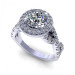 1.80CT round cut diamonds engagement ring