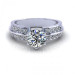 1.15CT round cut diamonds engagement ring