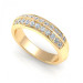 0.45CT round cut diamonds wedding band