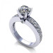1.60CT round cut diamonds engagement ring