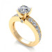 1.15CT round cut diamonds engagement ring