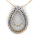 0.45CT round cut diamonds diamond pendants