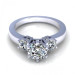 1.20CT round cut diamonds engagement ring