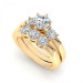 1.35CT round cut diamonds bridal set