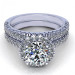 1.25CT round cut diamonds bridal set