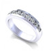 1.00CT round cut diamonds wedding band