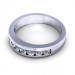 1.00CT round cut diamonds wedding band