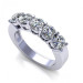 1.50CT round cut diamonds wedding band