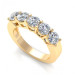 1.50CT round cut diamonds wedding band