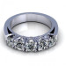 1.50CT round cut diamonds wedding band