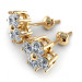 0.50CT round cut diamonds diamond earrings