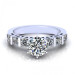 0.95CT round cut diamonds engagement ring