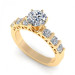 1.60CT round cut diamonds engagement ring