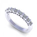0.50CT round cut diamonds wedding band