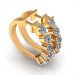 0.60CT round cut diamonds diamond earrings